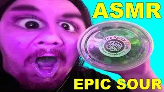 ASMR - EPIC Sour Blue Raspberry Gushers Review