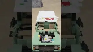 LEGO 10317 Land Rover Defender 90 Animated Speedbuild | LEGO 4x4 | Blender Geometry Nodes Animation