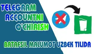 Telegram akkountni o'chirish | ONVETI