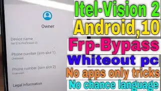 itel vision 2 (L6503)frp bypass|itel vision android 10 frp bypass latest way frp bypass|