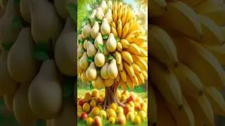 Easy and fast technique for growing and planting hybrid pear and banana fruit trees. #gardening
