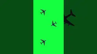 Airplane Green screen video clip | Free Background video | copyright Free video background | short