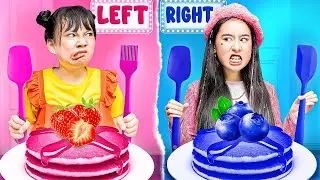 Baby Doll Will Choose Left Or Right? Blue Cake Vs Red Cake Challenge | Baby Doll & Friends