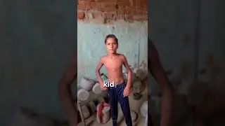 Kid has very unique bodybuilding skills 