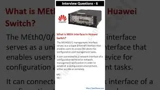 What is MEth interface in Huawei Switch? 
