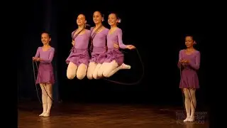 Танец со скакалками, Ансамбль Школьные годы, Dancing with skipping ropes, ensemble School years