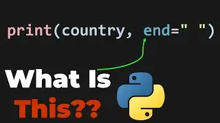 PYTHON END PARAMETER
