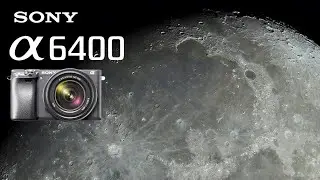 Gibbous Moon Close Up A6400+Tasco Newtonian Telescope (in 4K video)