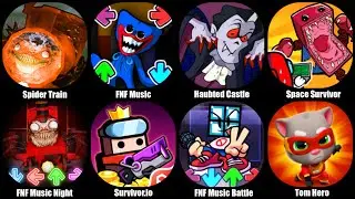 Spider Train Survival Shoot, Tom Hero, FNF Music Battle, FNF Music Night, Survivorio, Haunted Castle