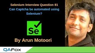 Selenium Interview Question 81 -  Can Captcha be automated using Selenium?