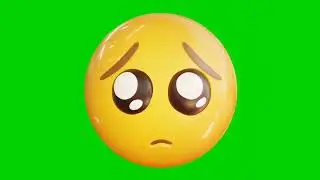 sad emoji green screen 