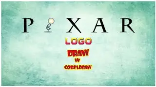 How to draw the Pixar logo using Coreldraw | How to draw on your computer||Pixar logo - painting.