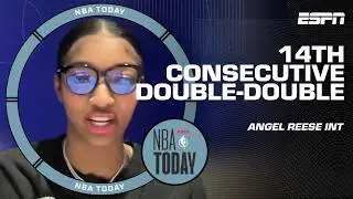 Angel Reese details her double-double league record and being named a WNBA All-Star! | NBA Today