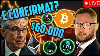 🔴LIVE~BITCOIN 60,000$ DESTUL PENTRU SUBSOL? URMEAZA TAIEREA DE DOBANDA