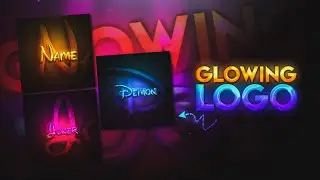 Glowing Text Logo | How To Make Logo | Text Logo