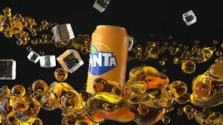 Fanta Advert (Cinema4D + Octane) 2022