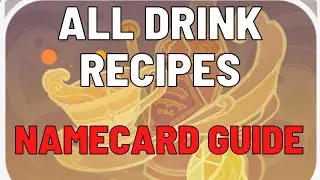 All Drink Recipes For The Namecard (Of Drink A-Dreaming Event)