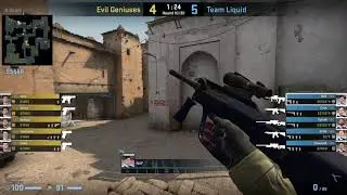 CSGO POV Liquid.NAF vs. EG @dust2 - 31 kills