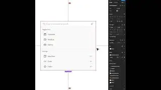 Responsive Command Panel UI in Figma #uidesign #designsystems