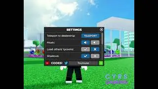 Car Dealership Tycoon codes for August 2024