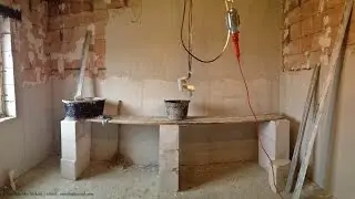 Строим дом из газобетона, часть 6.  Дом из газобетонных блоков.  Как самому построить дом