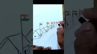 Har ghar Tiranga drawing