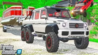 I GOT ROBBED! BOAT STOLEN FROM DEALERSHIP! | CAN WE MAKE MILLIONS? FARMING SIMULATOR 22