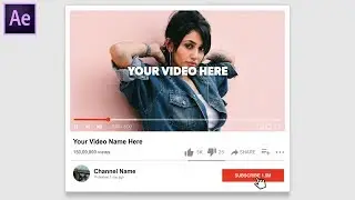 YouTube Subscribe and Bell Intro - After Effects Template | Subscribe & Bell Animation with Sound