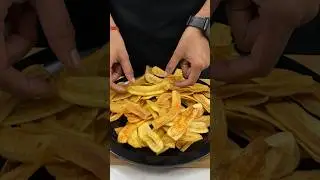 Peri Peri Banana Chips ASMR Cooking #shorts #food #cooking #asmr #recipe #crunchytreats #streetfood
