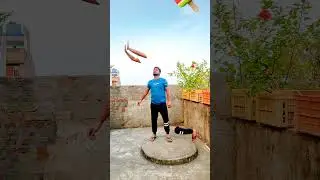 My flying body parts matching vs food eating game - Funny vfx magic video