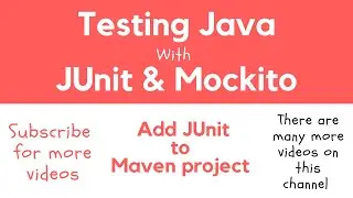 Add JUnit support To Java Maven Project