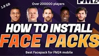 The BEST Facepack For Football Manager 24 Mobile! 