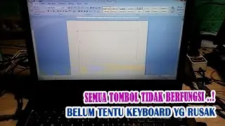 Cara memperbaiki keyboard laptop semua tombol keyboard tidak berfungsi