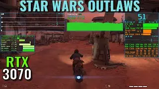 Star Wars Outlaws - RTX 3070 - 1440p, 1080p - Benchmark