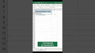 Generate Random Time on Excel (easy tutorial for beginners!)  
