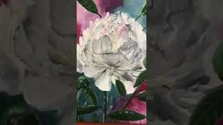 Картина ярисуюнастоле #art #просто #нарисовать #пион