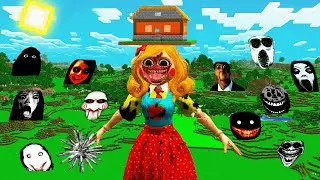 SURVIVAL MISS DELIGHT with JEFF THE KILLER and 100 SCARY NEXTBOTS in Minecraft