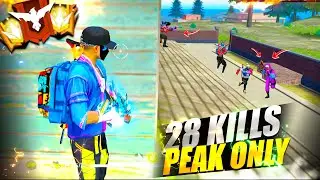 FREEFIRE 🔥" PEAK KING " 🤯 Solo vs Squad Mp40 + Scar 🎯 28 Kills Total - Garena free fire #freefire