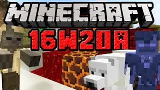 Minecraft 16W20A [ PL ] NOWE MOBY ORAZ BLOKI! MINECRAFT 1.10!