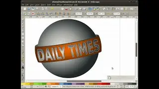 heathenX Inkscape Tutorials: episode 088 - Wrapping text around a 3D globe