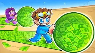 Building The BIGGEST MONEY BALL in Roblox!