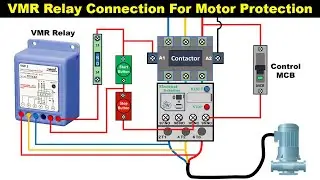 Voltage Monitoring Relay Connection in DOL Starter | phase failure relay  