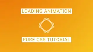 Simple Square Loading Animation | CSS Animation Tutorial | 