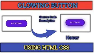 Button | Button Glowing Hover Design Using HTML CSS 