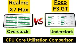 Realme X7 Max vs Poco F3 GT CPU Clock Speed Comparison Shocking Results Realme Ui vs Miui 🔥🔥🔥😱