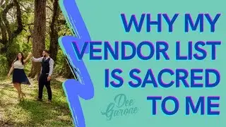 My SACRED Vendor List - Wedding Photographer