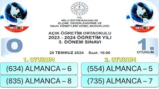 2024 / 3. DÖNEM / AÇIK ÖĞRETİM ORTAOKULU / ALMANCA – 5 – 6 – 7 – 8