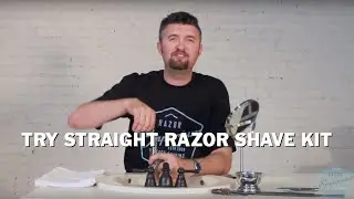 Try Straight Razor WetShave Kit Tutorial: 208 Gold Dollar for Beginners