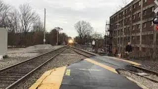 Foxboro Pilot MBTA train at Walpole!