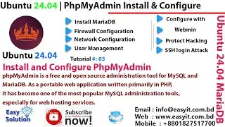 Install and Configure, Test PhpMyAdmin on Ubuntu 24.04/22.04/20.04 | Easy Solution